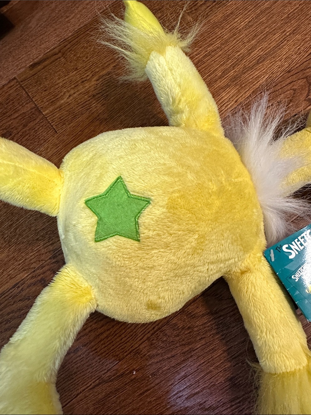 Dr. Seuss Yellow Sneetch Plush with Green Star - Picture 4 of 4
